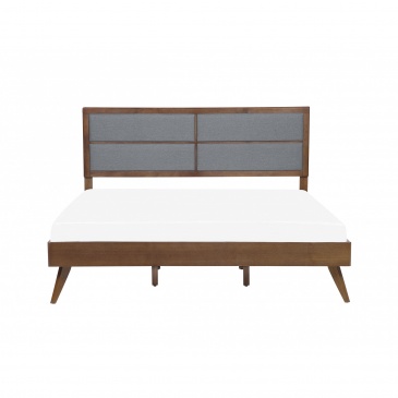 Łóżko drewniane 180 x 200 cm ciemne POISSY