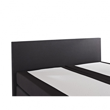 Łóżko kontynentalne 160x200 cm - Łóżko tapicerowane - Silvano czarne