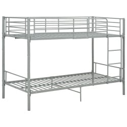 Łóżko piętrowe, szare, metalowe, 90 x 200 cm Łóżko piętrowe, szare, metalowe, 90 x 200 cm