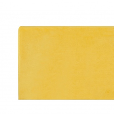 Łóżko welurowe 180 x 200 cm żółte FITOU