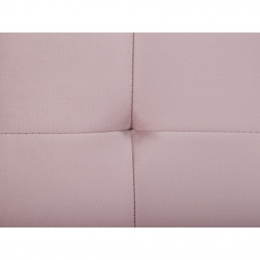 Łóżko wodne welurowe 160 x 200 cm różowe LILLE