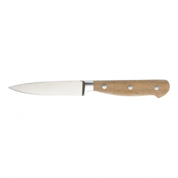 Nóż do obierania 9,5cm Lamart Wood srebrno-brązowy
