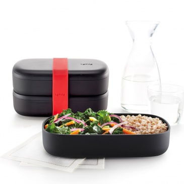 Lunchbox TO GO czarny LIMITED / Lekue