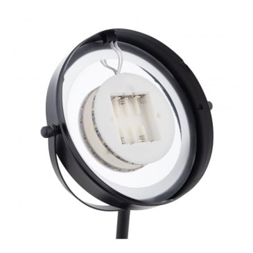 Lusterko do makijażu stojące z podświetleniem led czarne - yoka