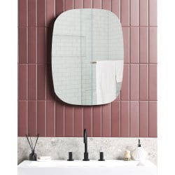 Lustro łazienkowe led bergerac srebrny