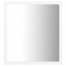 Lustro łazienkowe LED, białe, 40x8,5x37cm, płyta wiórowa