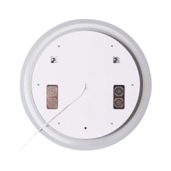 Lustro łazienkowe led brognon wbudowany głośnik bluetooth srebrny