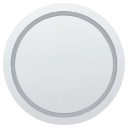 Lustro łazienkowe led courseulles srebrny