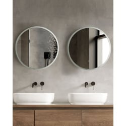 Lustro łazienkowe led deauville srebrny