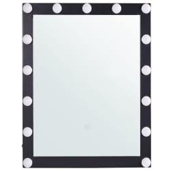 Lustro łazienkowe led odenas czarny