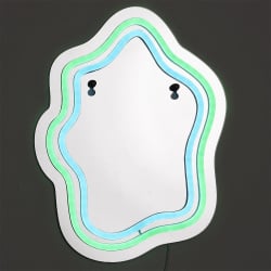 Lustro led z neonowym oświetleniem