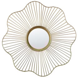 Lustro ścienne 40 cm złoty sens