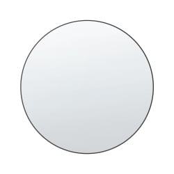 Lustro ścienne ANNEMASSE 80 cm 80 cm Metal Czarny