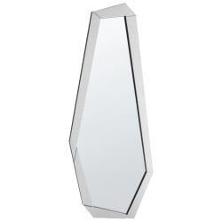 Lustro ścienne CHANU 44 cm 104 cm Srebrny