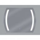 Lustro ścienne LED 60 x 80 cm srebrne ARQUES