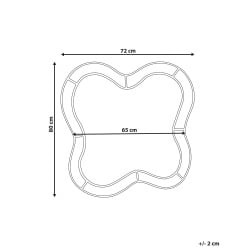 Lustro ścienne PULNOY 72 cm 80 cm Różowy