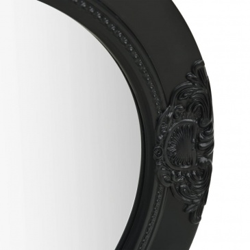 Lustro ścienne w stylu barokowym, 50 cm, czarne