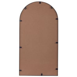 Lustro ścienne z półką domme 40 cm 67 cm metal srebrny