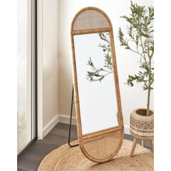Lustro stojące barges 150 cm rattan naturalny