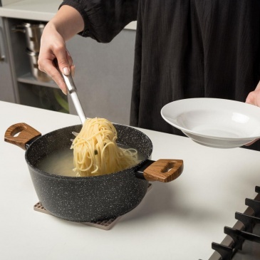 Łyżka kuchenna ACER, stalowa, do nakładania makaronu, spaghetti, 32,5 cm