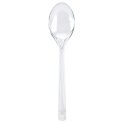 Łyżki plastikowe wielorazowe 17,5 cm 25 szt. Łyżki plastikowe wielorazowe 17,5 cm 25 szt.