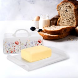 Maselniczka porcelanowa biała MAKI Maselniczka porcelanowa biała MAKI