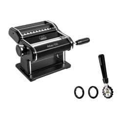 Maszyna do makaronu atlas 150 z pojedynczym wykrawaczem, czarna Maszyna do makaronu atlas 150 z pojedynczym wykrawaczem, czarna