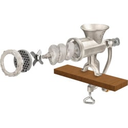 Maszynka do mięsa 7,5x20,5x19cm Aero Lamart srebrna