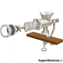 Maszynka do mięsa 7,5x20,5x19cm Aero Lamart srebrna