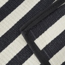 Mata piknikowa koc biwakowy plażowy składany czarno białe pasy 210x150 cm
