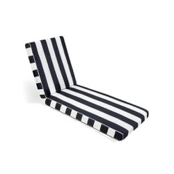 Materac ogrodowy azure z poduszką biało-czarny