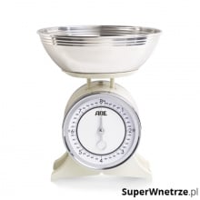Mechaniczna waga kuchenna z miską 24,5x28,5 cm ADE beżowa