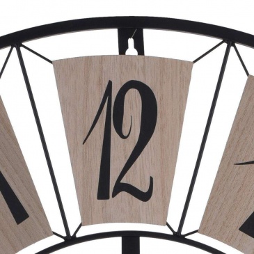 Metalowy zegar ścienny, duży, retro, loft, 70 cm