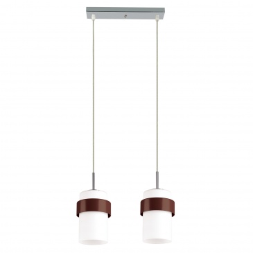 Lampa wisząca Light Prestige Miele biało-brązowa