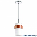 Lampa wisząca Light Prestige Miele biało-bordowa