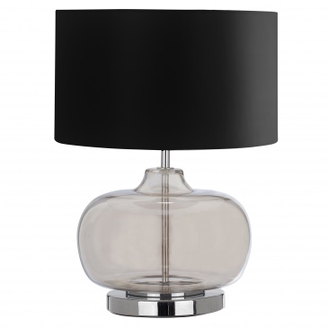 Lampa stołowa 38,5x28 cm Light Prestige Milazzo czarna