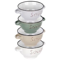 Miska bulionówka ceramiczna 600 ml 4 szt. Miska bulionówka ceramiczna 600 ml 4 szt.