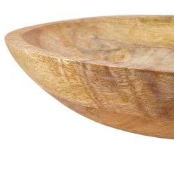 Miska misa na owoce do serwowania dań drewniana 30x6,5 cm