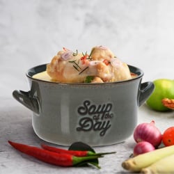 Miska na zupę, bulionówka do zupy, ceramiczna, 650 ml, zielona Miska na zupę, bulionówka do zupy, ceramiczna, 650 ml, zielona