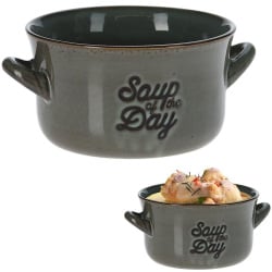 Miska na zupę, bulionówka do zupy, ceramiczna, 650 ml, zielona Miska na zupę, bulionówka do zupy, ceramiczna, 650 ml, zielona