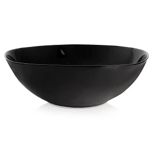 Miska sałatkowa szklana czarna luna 25 cm, 2 l