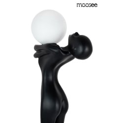 Moosee lampa podłogowa human moon - włókno szklane, szkło
