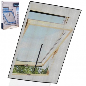 Moskitiera, siatka na okno dachowe, owady, komary, 120x140 cm, czarna