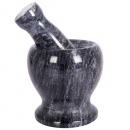 Moździerz granitowy kamienny z tłuczkiem do ucierania przypraw ziół orzechów ciężki 11 cm