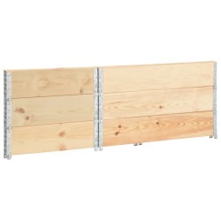 Nadstawki paletowe, 3 szt., 50x100 cm, lite drewno sosnowe