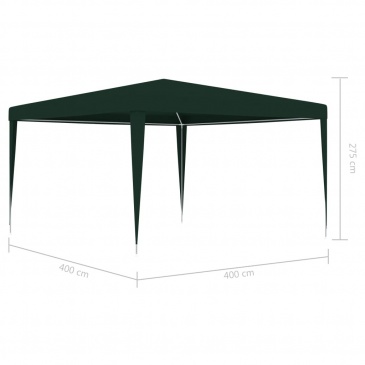 Namiot imprezowy, 4x4 m, zielony, 90 g/m²