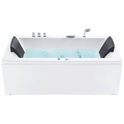 Narożna wanna z hydromasażem led varadero prawostronny 183 cm 90 cm biały