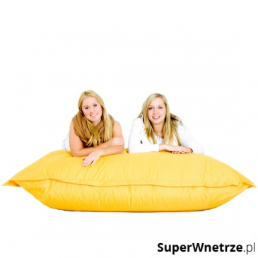 Nowoczesna pufa worek XXXL 180x230cm Giallo