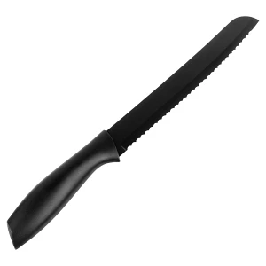 Nóż do chleba stalowy czarny 32 cm Nóż do chleba stalowy czarny 32 cm