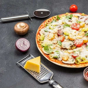 Nóż okrągły, radełko do krojenia pizzy, stalowy, krajalnica, krajacz, 20,5 cm Nóż okrągły, radełko do krojenia pizzy, stalowy, krajalnica, krajacz, 20,5 cm